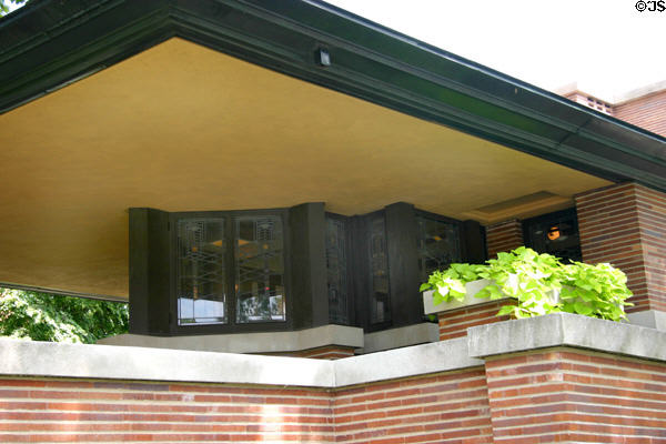 Window detail of Frederick C. Robie House. Chicago, IL.