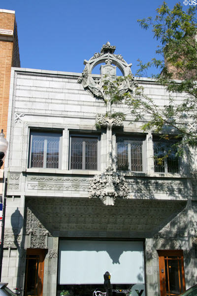 William P. Krause Music Store (1922) (4611 Lincoln Ave.). Chicago, IL. Architect: William Presto & Louis H. Sullivan.