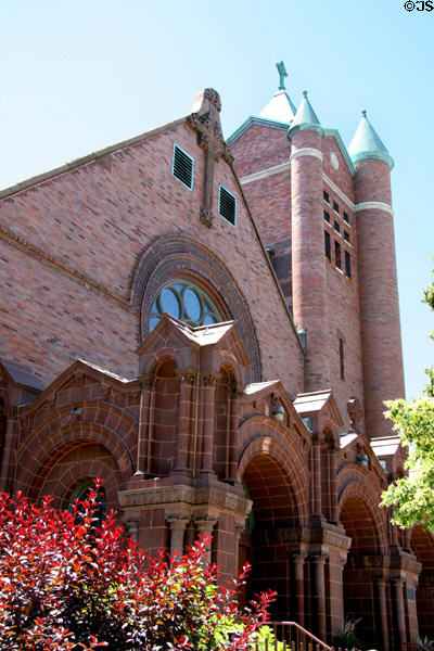 St Gabriel Church (1888) (4522 S Wallace St.). Chicago, IL. Style: Romanesque Revival. Architect: Burnham & Root.