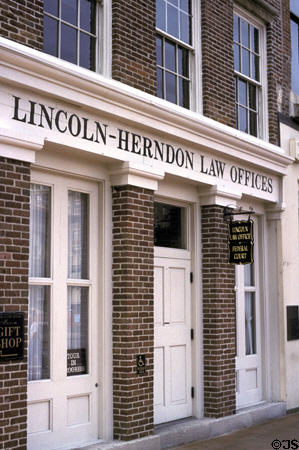 Abraham Lincoln's law offices in firm of Lincoln-Herndon. Springfield, IL.