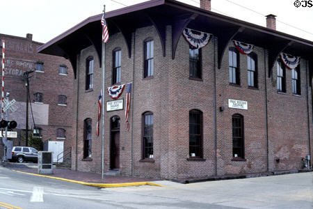 Great Western Railroad Depot where Lincoln made farewell speech before going to Washington to become President. Springfield, IL.