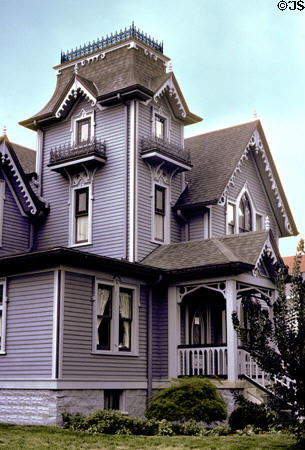 Mansion on 2nd Street. Springfield, IL. Style: Gothic Revival.