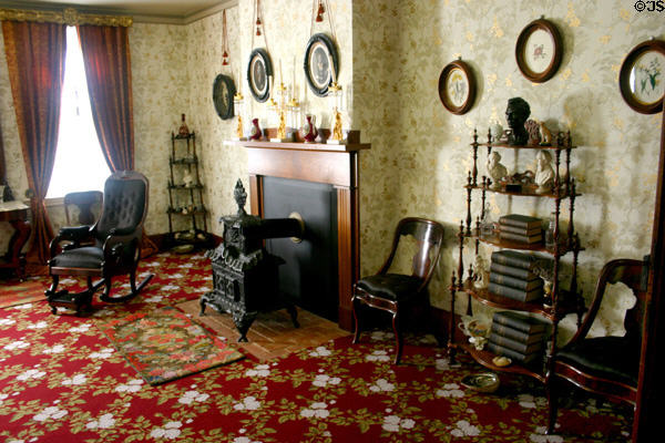 Front parlor in Abraham Lincoln's home. Springfield, IL.