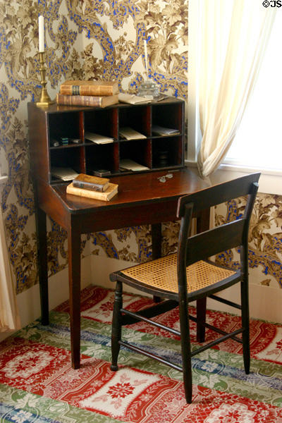 Abraham Lincoln's desk in Lincoln Home. Springfield, IL.