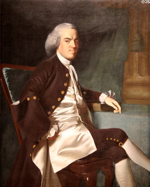 Portrait of Daniel Hubbard (1764) by John Singleton Copley at Art Institute of Chicago. Chicago, IL.