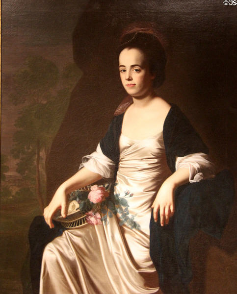 Portrait of Mrs. John Stevens (nee Judith Sargent, later Mrs. John Murray) (1770-2) by John Singleton Copley at Art Institute of Chicago. Chicago, IL.