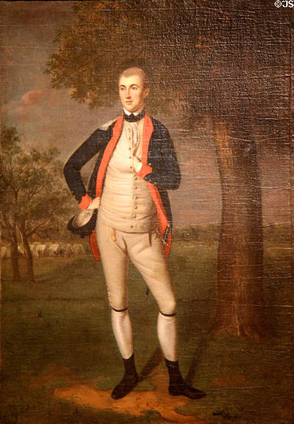 Portrait of Col. John Harleston (1776) by Charles Willson Peale at Art Institute of Chicago. Chicago, IL.