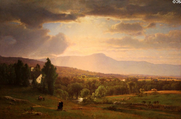 Catskill Mountains painting (1870) by George Inness at Art Institute of Chicago. Chicago, IL.