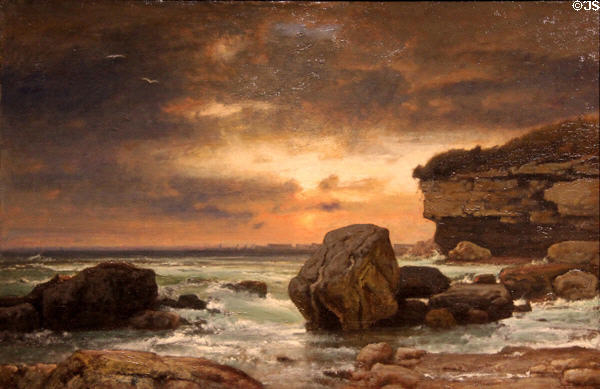 A Marine painting (1874-5) by George Inness at Art Institute of Chicago. Chicago, IL.