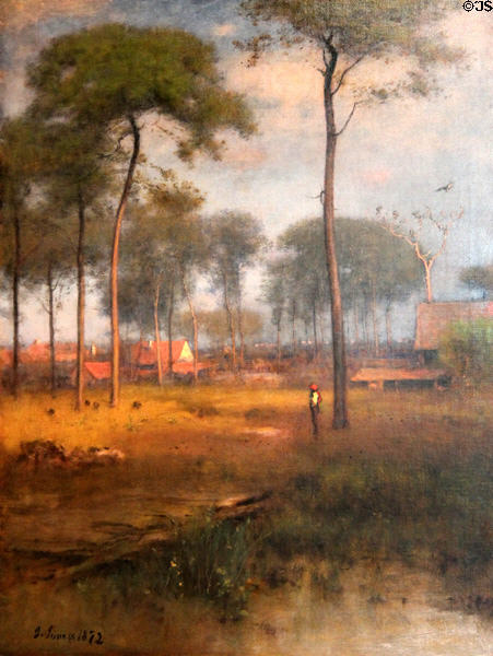 Early Morning, Tarpon Springs painting (1892) by George Inness at Art Institute of Chicago. Chicago, IL.