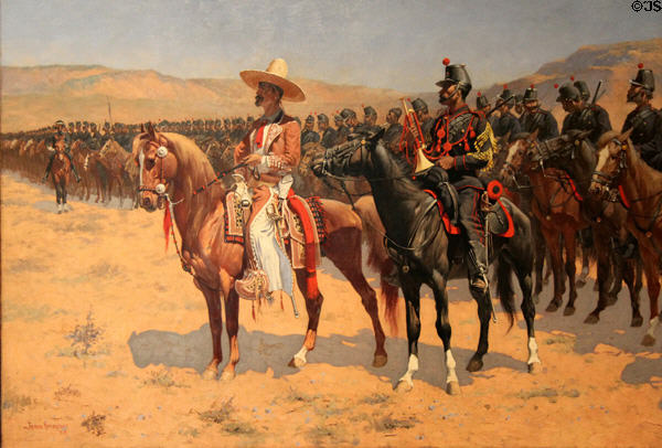 Mexican Major painting (1889) by Frederic Remington at Art Institute of Chicago. Chicago, IL.