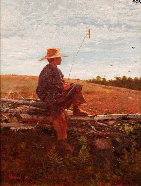 On Guard painting (1864) by Winslow Homer at Art Institute of Chicago. Chicago, IL.
