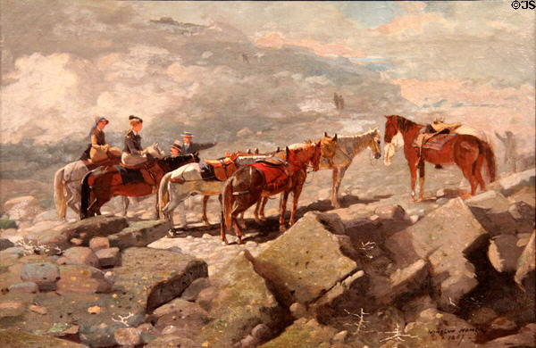 Mount Washington painting (1869) by Winslow Homer at Art Institute of Chicago. Chicago, IL.