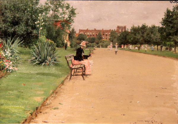 City Park painting (1887) by William Merritt Chase at Art Institute of Chicago. Chicago, IL.
