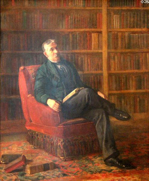 Riter Fitzgerald painting (1895) by Thomas Eakins at Art Institute of Chicago. Chicago, IL.