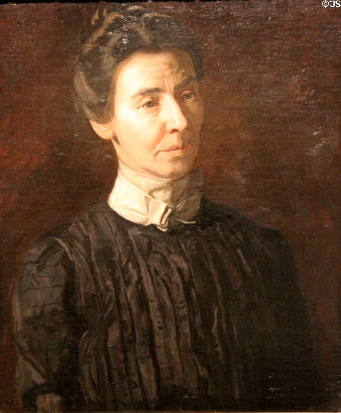 Portrait of Mary Adeline Williams (1899) by Thomas Eakins at Art Institute of Chicago. Chicago, IL.