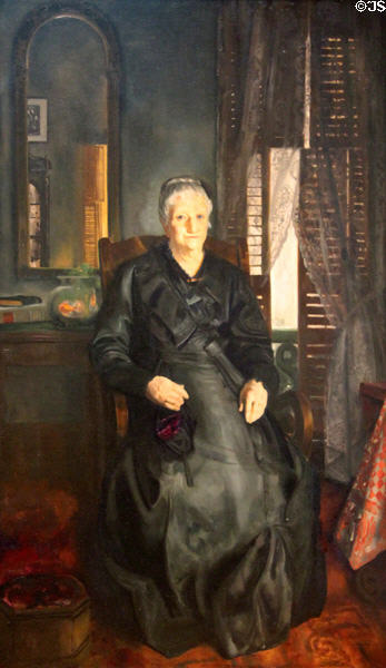 My Mother painting (1921) by George Wesley Bellows at Art Institute of Chicago. Chicago, IL.
