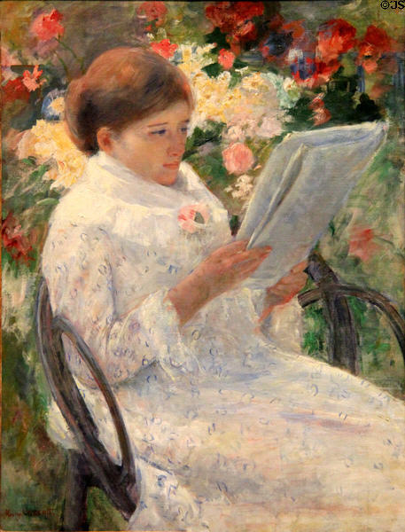 On a Balcony painting (1878-9) by Mary Cassatt at Art Institute of Chicago. Chicago, IL.