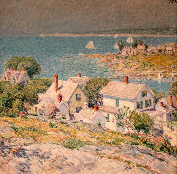 New England Headlands painting (1899) by Childe Hassam at Art Institute of Chicago. Chicago, IL.