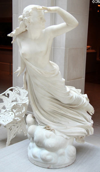 Lost Pleiade marble sculpture (1874-5) by Randolph Rogers at Art Institute of Chicago. Chicago, IL.