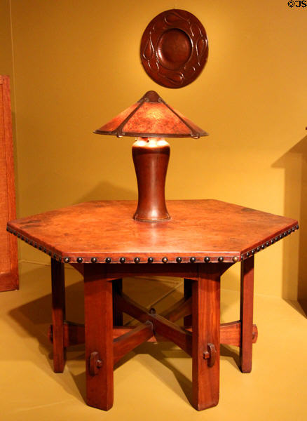 Library table (1902) by Gustav Stickley at Art Institute of Chicago. Chicago, IL.