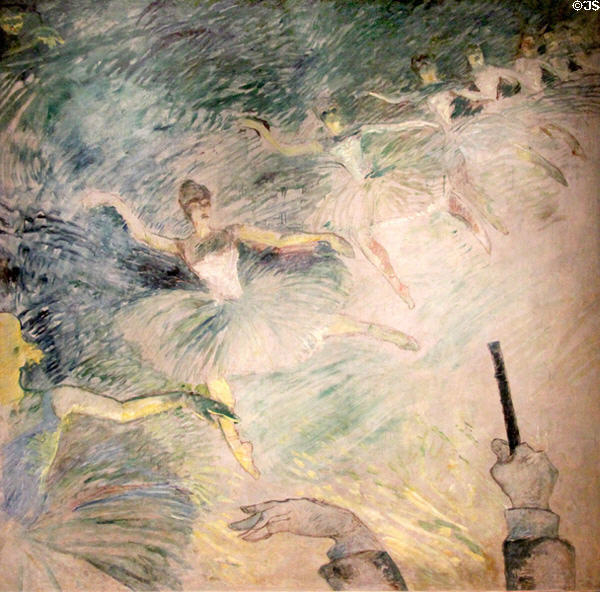 Ballet painting (1885-6) by Henri de Toulouse-Lautrec at Art Institute of Chicago. Chicago, IL.
