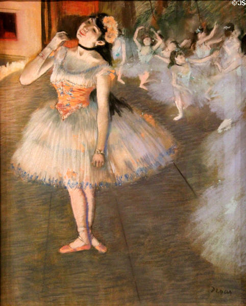 The Star painting (1879-81) by Edgar Degas at Art Institute of Chicago. Chicago, IL.