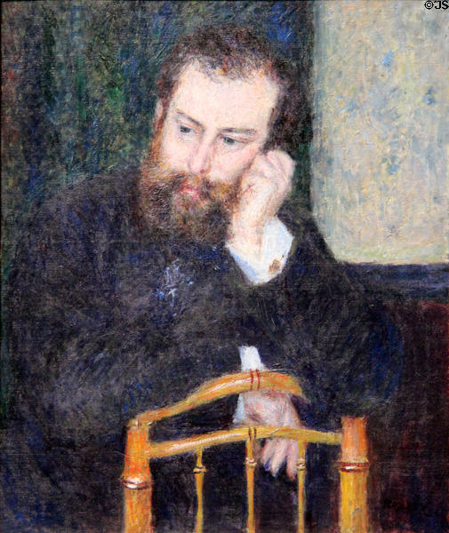 Portrait of Alfred Sisley (1876) by Auguste Renoir at Art Institute of Chicago. Chicago, IL.