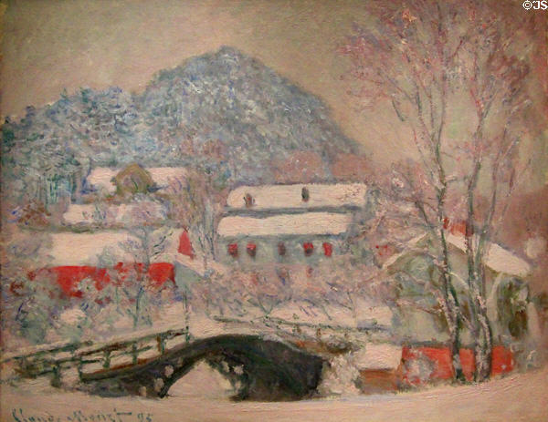 Sandvika, Norway painting (1895) by Claude Monet at Art Institute of Chicago. Chicago, IL.