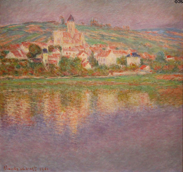 Vétheuil painting (1901) by Claude Monet at Art Institute of Chicago. Chicago, IL.