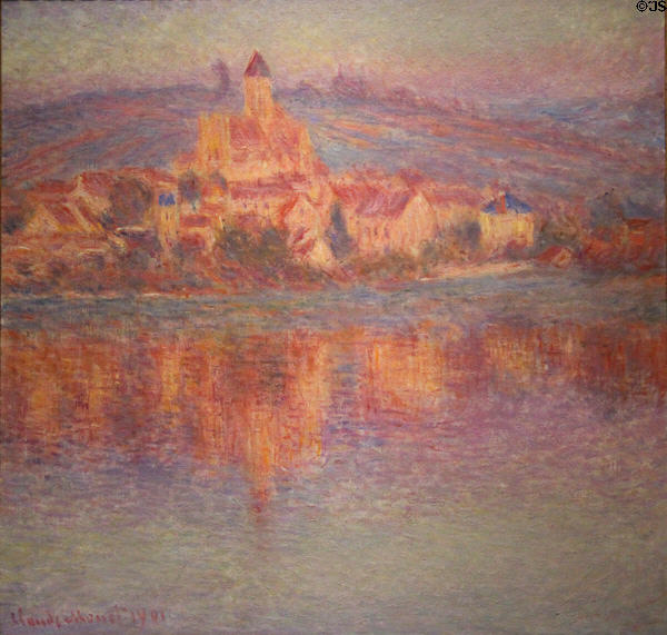 Vétheuil painting (1901) by Claude Monet at Art Institute of Chicago. Chicago, IL.