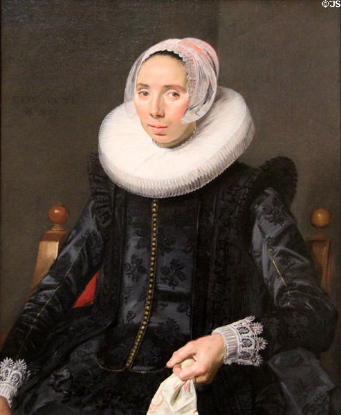 Portrait of a Lady painting (1627) by Frans Hals at Art Institute of Chicago. Chicago, IL.