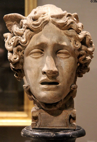 Head of Medusa plaster sculpture (c1801) by Antonio Canova at Art Institute of Chicago. Chicago, IL.