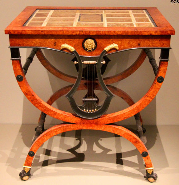 Table (c1800) from Berlin, Germany after design by Friedrich Gilly at Art Institute of Chicago. Chicago, IL.
