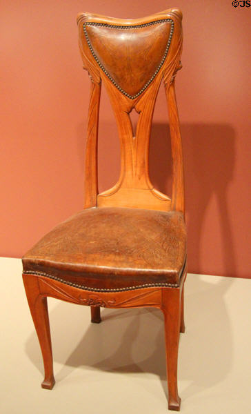 Side chair no. 371 (1900-13) by Hector Guimard of France at Art Institute of Chicago. Chicago, IL.