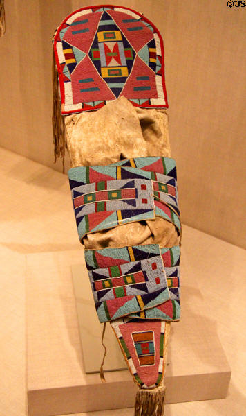Beaded Crow cradle (c1920) at Art Institute of Chicago. Chicago, IL.