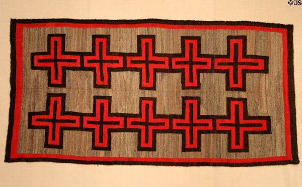 Navajo blanket or rug (c1900) at Art Institute of Chicago. Chicago, IL.