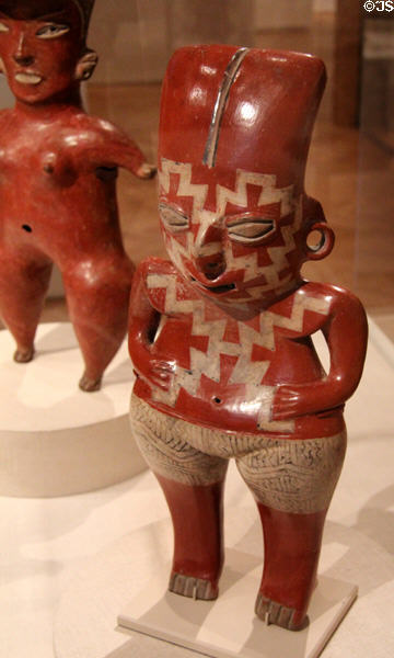 Chupícuaro terracotta female effigy (200-100 BCE) from Guanajuato or Michoacán, Mexico at Art Institute of Chicago. Chicago, IL.