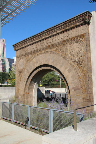 Entrance arch (1893-4) from demolished Chicago Stock Exchange by Louis H. Sullivan & Dankmar Adler at Art Institute of Chicago. Chicago, IL.