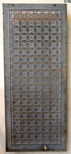 Wrought iron grille (c1885-8) from interior of Rookery building by John Wellborn Root of Burnham & Root at Art Institute of Chicago. Chicago, IL.
