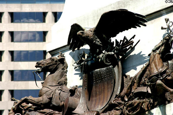 Civil War Memorial eagle & horse. Indianapolis, IN.