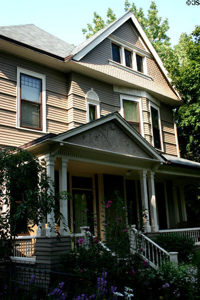Victorian Henry Runge house (1894-5) (542 Lockerbie St.). Indianapolis, IN. Style: Queen Anne.