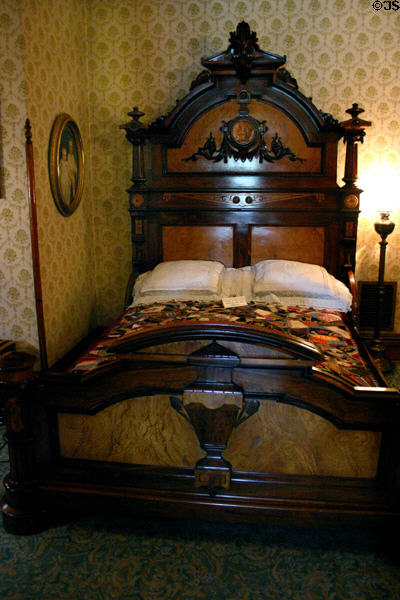 Bed of Benjamin in Harrison house. Indianapolis, IN.