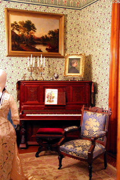 Piano at Benjamin Harrison Presidential Site. Indianapolis, IN.