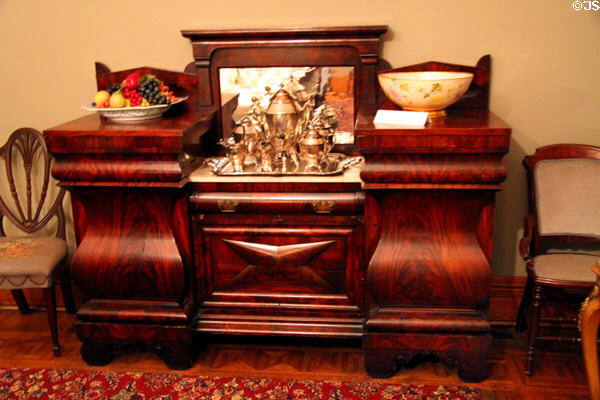 Dining room sideboard at Benjamin Harrison Presidential Site. Indianapolis, IN.