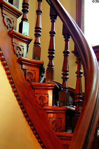 Stairway at Benjamin Harrison Presidential Site. Indianapolis, IN.