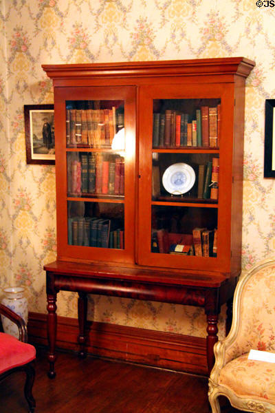 Bedroom bookcase originally owned by William Henry Harrison at Benjamin Harrison Presidential Site. Indianapolis, IN.
