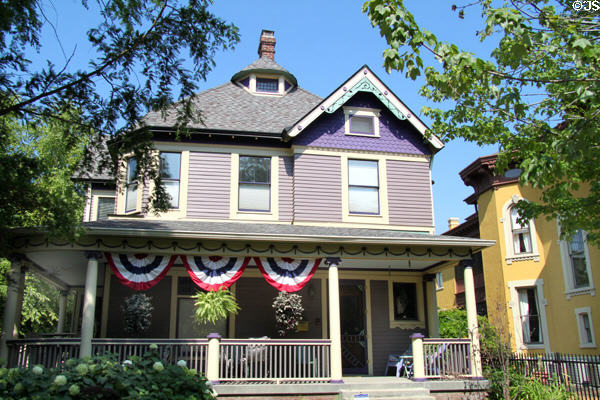 Albert C. Kimberlin House (1892) (1232 N. Park Ave.). Indianapolis, IN. Style: Queen Anne.