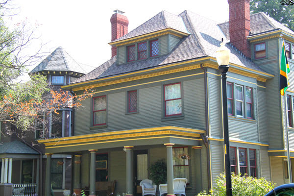 Heritage houses of northside neighborhood (1321 N. Park Ave.). Indianapolis, IN.