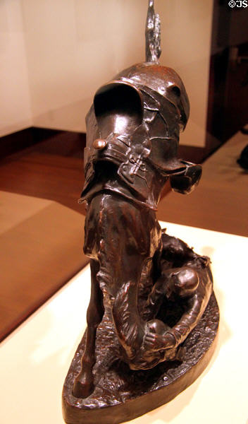 Wicked Pony bronze sculpture (1898) by Frederic Sackrider Remington at Eiteljorg Museum. Indianapolis, IN.